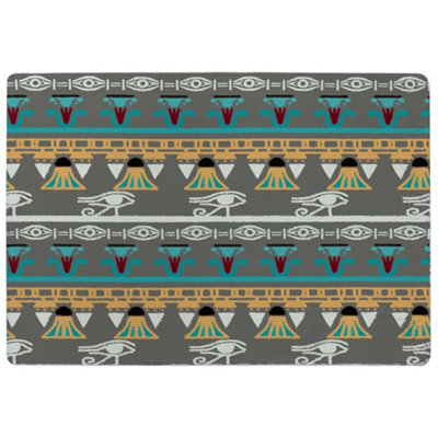 Benjamin Tate Design Tribal ArtEgyptian Vintage Ethnic Silhouettes Designer Special Soft Home Rug from B&Q