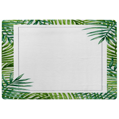 Benjamin Tate Design Botanical Border Designer Special Soft Home Rug from B&Q