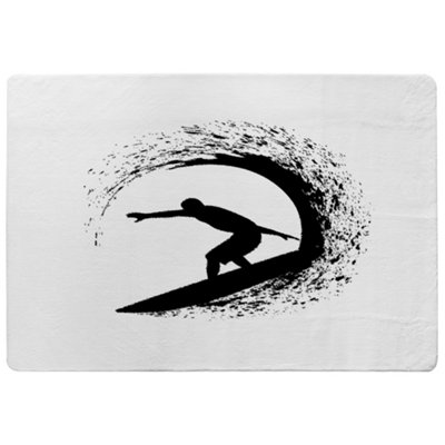 Benjamin Tate Design Surfer Silhouette Designer Special Soft Home Rug from B&Q