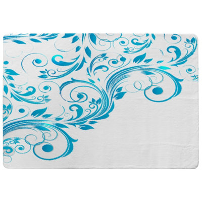 Benjamin Tate Design Swirls Designer Special Soft Home Rug from B&Q