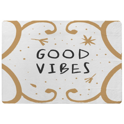 Benjamin Tate Design Good Vibes Designer Special Soft Home Rug from B&Q
