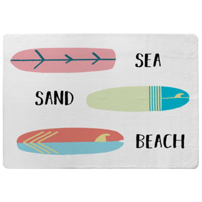 Benjamin Tate Design SeaSandSurfBeach Designer Special Soft Home Rug from B&Q