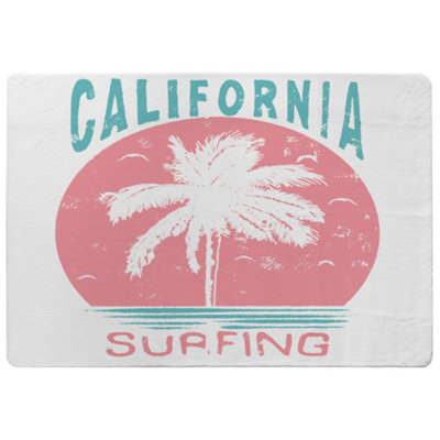 Benjamin Tate Design California Surfing Designer Special Soft Home Rug from B&Q