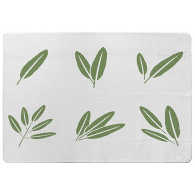 Benjamin Tate Design Herbs Designer Special Soft Home Rug from B&Q