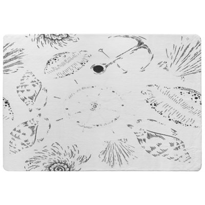 Benjamin Tate Design Drawn Nautical Elements Designer Special Soft Home Rug from B&Q