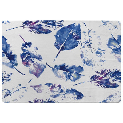 Benjamin Tate Design Autumn Leaves Background Designer Special Soft Home Rug from B&Q