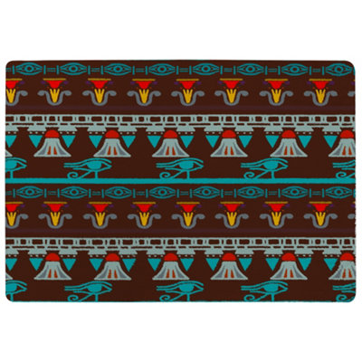Benjamin Tate Design Ethnic Silhouettes Designer Special Soft Home Rug from B&Q