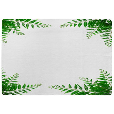 Benjamin Tate Design Green Botanicals Designer Special Soft Home Rug from B&Q