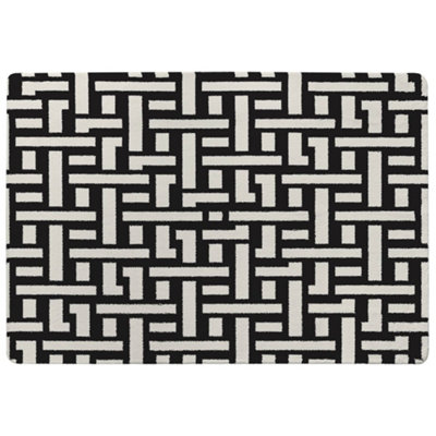 Benjamin Tate Design Woven Pattern Designer Special Soft Home Rug from B&Q
