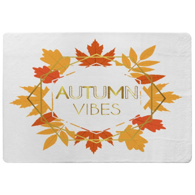 Benjamin Tate Design Autumn Vibes Designer Special Soft Home Rug from B&Q