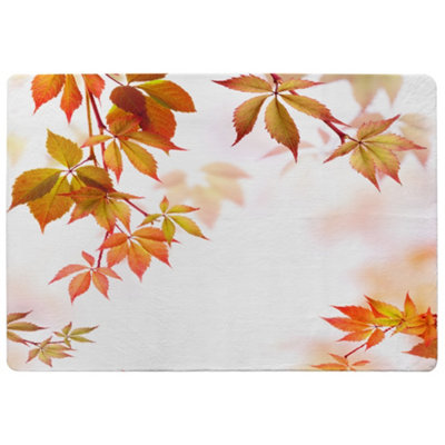 Benjamin Tate Design Autumn Leaves Designer Special Soft Home Rug from B&Q