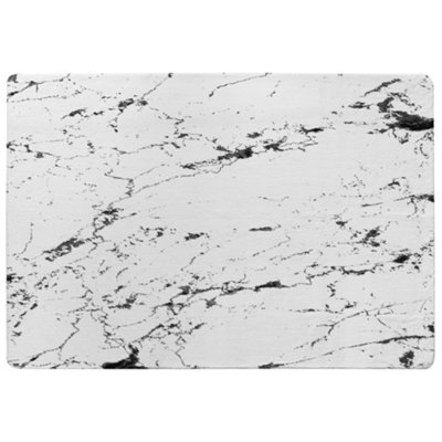 Benjamin Tate Design Thin Black Marble Designer Special Soft Home Rug from B&Q