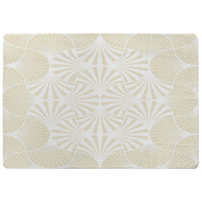 Benjamin Tate Design Golden Star Ornament Designer Special Soft Home Rug from B&Q