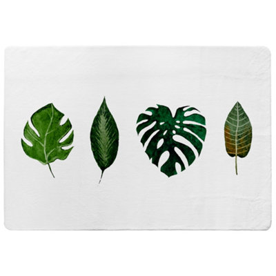 Benjamin Tate Design Leaves Selections Designer Special Soft Home Rug from B&Q