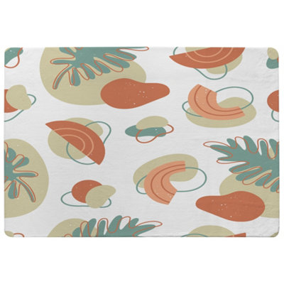 Benjamin Tate Design Line Art And Botanical Elements Designer Special Soft Home Rug from B&Q