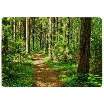 Benjamin Tate Design Woodland Path Designer Special Soft Home Rug from B&Q