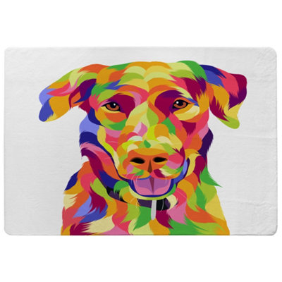 Benjamin Tate Design Amazing Illustration Of Dog Pop Art Designer Special Soft Home Rug from B&Q