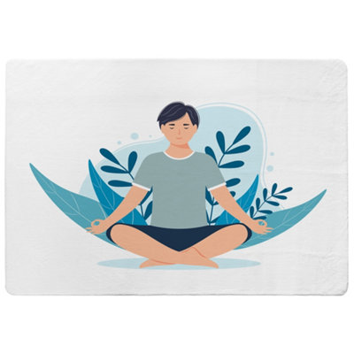 Benjamin Tate Design Meditation Illustration Designer Special Soft Home Rug from B&Q