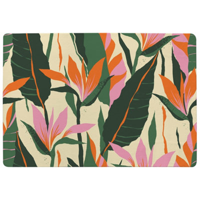 Benjamin Tate Design Jungle Plants Designer Special Soft Home Rug from B&Q