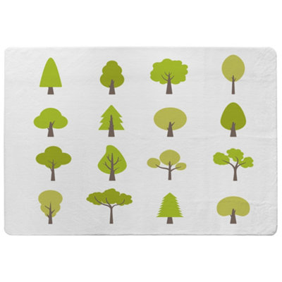 Benjamin Tate Design Tree Illustrations Designer Special Soft Home Rug from B&Q