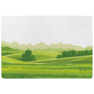 Benjamin Tate Design Landscape Illustration Designer Special Soft Home Rug from B&Q