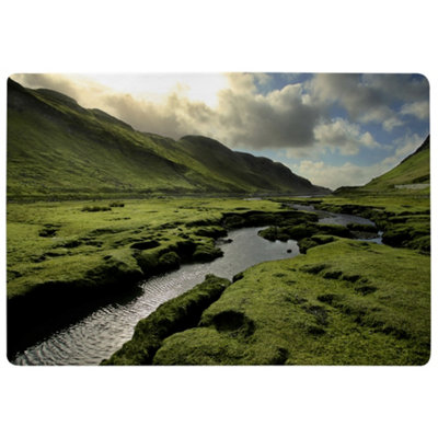 Benjamin Tate Design Spring In Scotland Valley Designer Special Soft Home Rug from B&Q