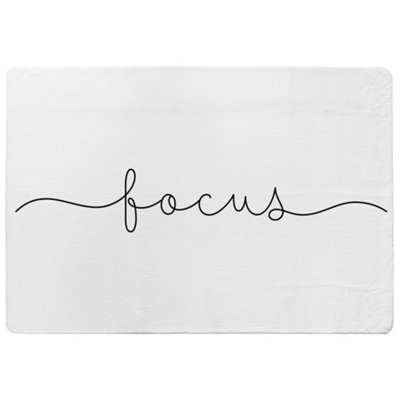 Benjamin Tate Design Text Focus Designer Special Soft Home Rug from B&Q