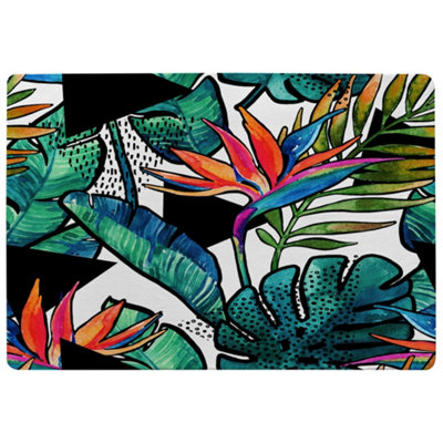Benjamin Tate Design Flowers With Contour Designer Special Soft Home Rug