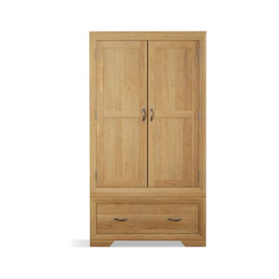 B&Q -  Bellingham Solid Oak Double Wardrobe
