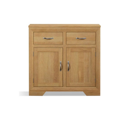 B&Q -  Bellingham Solid Oak Small Sideboard