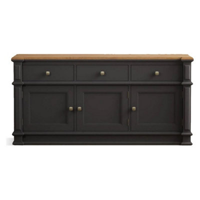 B&Q -  Bewley Oak And Charcoal Grey Painted Extra Large Sideboard