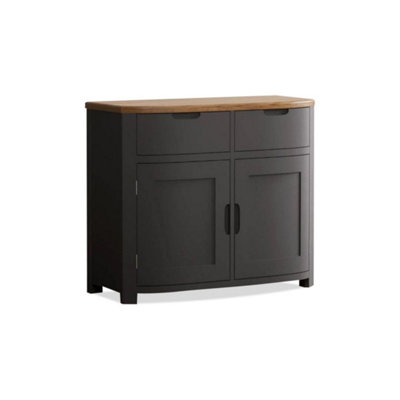 B&Q -  Brahms Oak And Charcoal Painted Small Sideboard