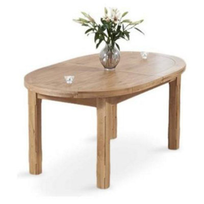 B&Q -  Extending Denham Oak Oval Dining Table