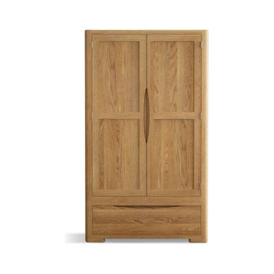 B&Q -  Dereham Solid Oak Double Wardrobe