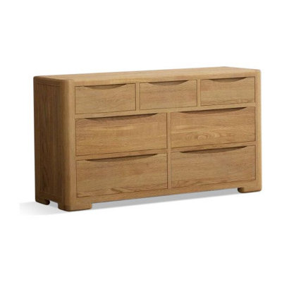 B&Q -  Dereham Solid Oak Wide Chest Of Drawers