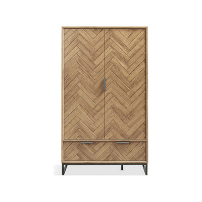 B&Q -  Roman Solid Oak Double Wardrobe