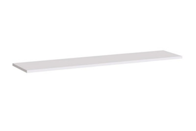 Arte Sleek White Gloss Wall Shelf 120CmMinimalist Storage Solution from B&Q