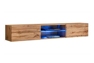 Arte Switch Rtv3 Oak Wotan Tv Cabinet 180CmWarm Natural Design With Smart Organised Storage from B&Q