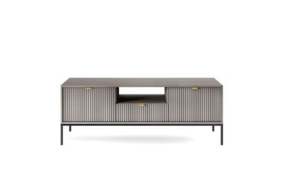 Arte Nova Tv Cabinet In GreySturdy And Stylish Entertainment Centre With Drawer And Closed Compartments W1540mm X H560mm X D390mm from B&Q