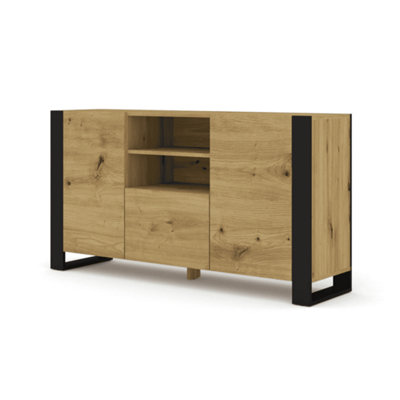 Arte Mondi Sideboard Cabinet In Oak Artisan W1580mm X H840mm X D400mm from B&Q