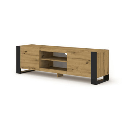 Arte Mondi Tv Cabinet In Oak Artisan W1580mm X H470mm X D400mm from B&Q