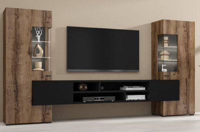 Arte Coby 10 Entertainment Unit  In Oak Monastery For Tvs Up To 60"Design With Comprehensive StorageW2700mm X H1430mm X D450mm from B&Q
