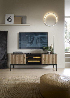 Arte Elegant Sento Tv Cabinet (H)560mm (W)1540mm (D)390mm With Led Lighting And Storage from B&Q