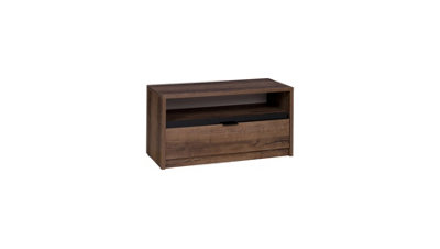 Arte Versatile Denver 09 Tv CabinetOak Monastery & Black GlossW900mm X H450mm X D400mm from B&Q
