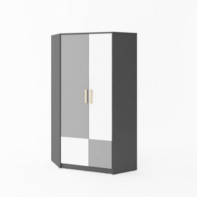 Arte Pok Corner Wardrobe  (H)1930mm (W)950mm (D)950mmSpace Saving Children's Wardrobe from B&Q