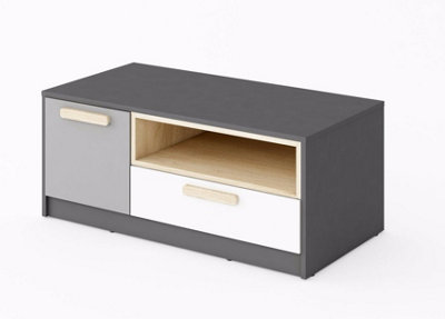Arte Pok Tv Cabinet ( W)1000mm (H)410mm (D)500mmCompact Children's Gaming Area from B&Q
