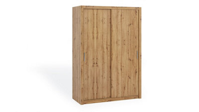 Arte Bono Sliding Door Wardrobe In Oak ArtisanContemporary Design For Spacious StorageW1500mm X H2150mm X D620mm from B&Q