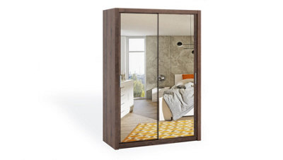 Arte Bono Mirrored Sliding Door Wardrobe In Oak MonasteryOptimised Storage For Contemporary SpacesW1500mm X H2150mm X D620mm from B&Q