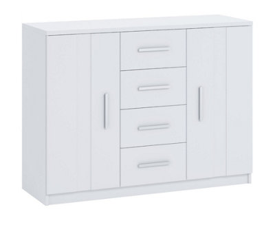 Arte Bono Chest Of Drawers In White MattA Modern Storage MasterpieceW1200mm X H900mm X D400mm from B&Q