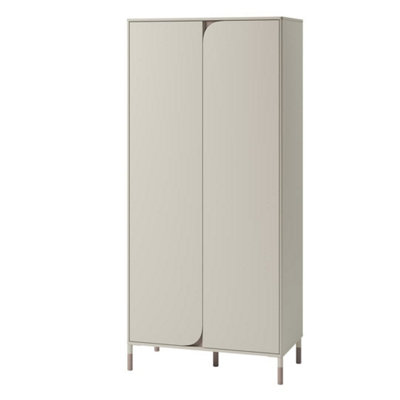Arte Harmony 01 Hinged Wardrobe In Cashmere & Truffle920mm X 2010mm X 500mmSleek Organisation With Push-To-Open from B&Q